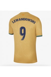 Barcelona Robert Lewandowski #9 Fotballdrakt Borte Klær 2022-23 Korte ermer
